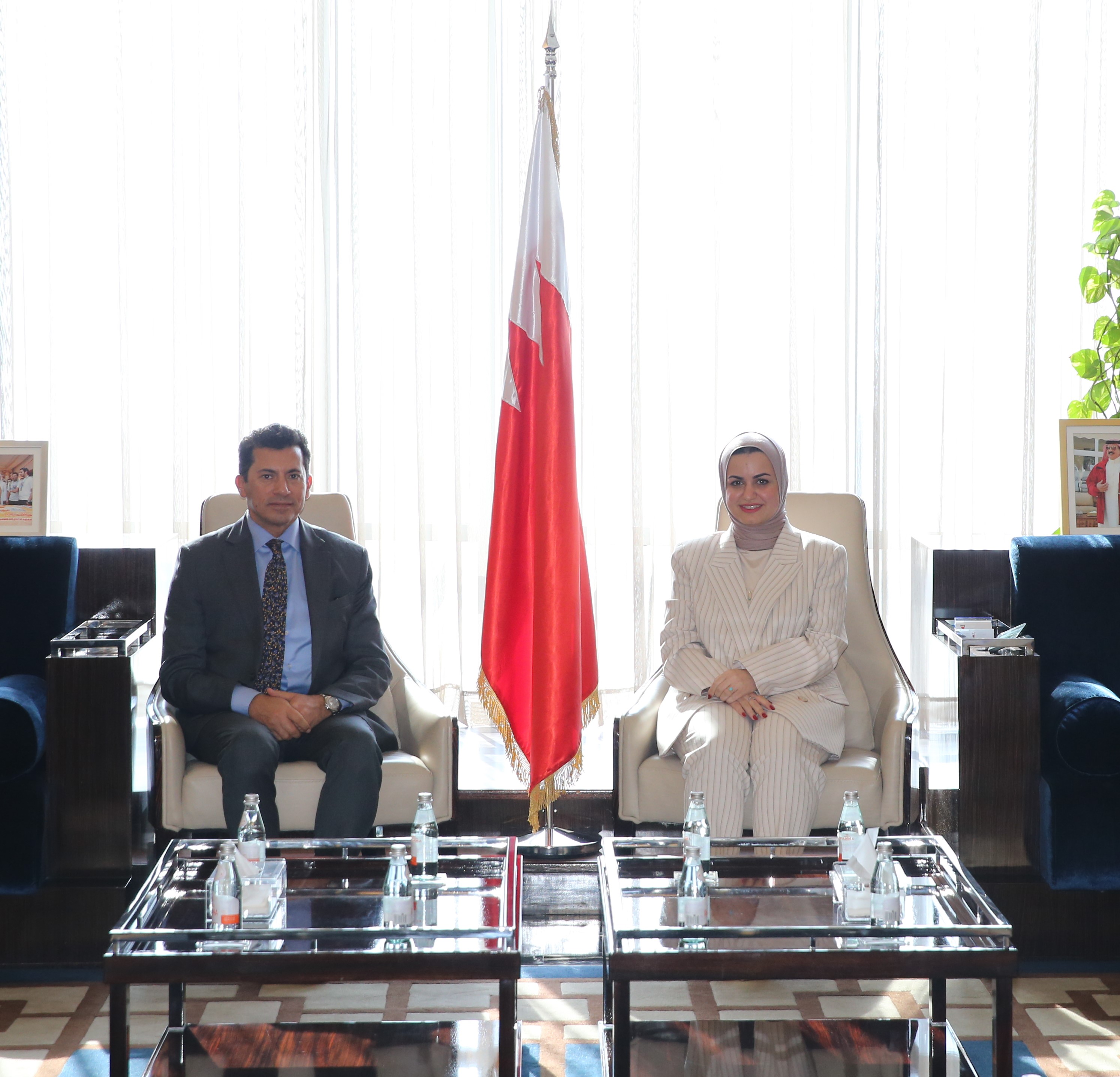 وزيرة شؤون الشباب تبحث التعاون الشبابي مع وزير الشباب المصري