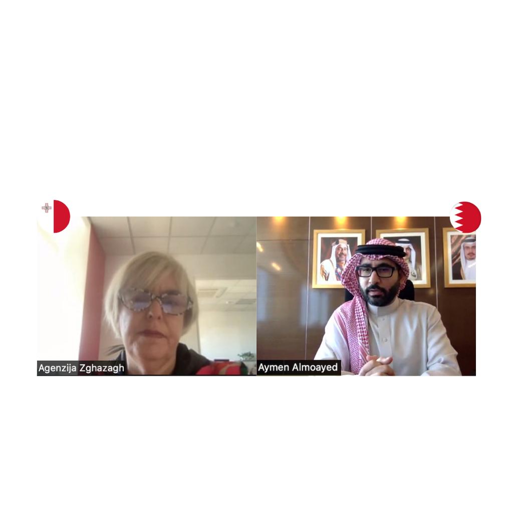 المؤيد يبحث التعاون الشبابي مع المديرة التنفيذية للوكالة الوطنية للشباب في مالطا