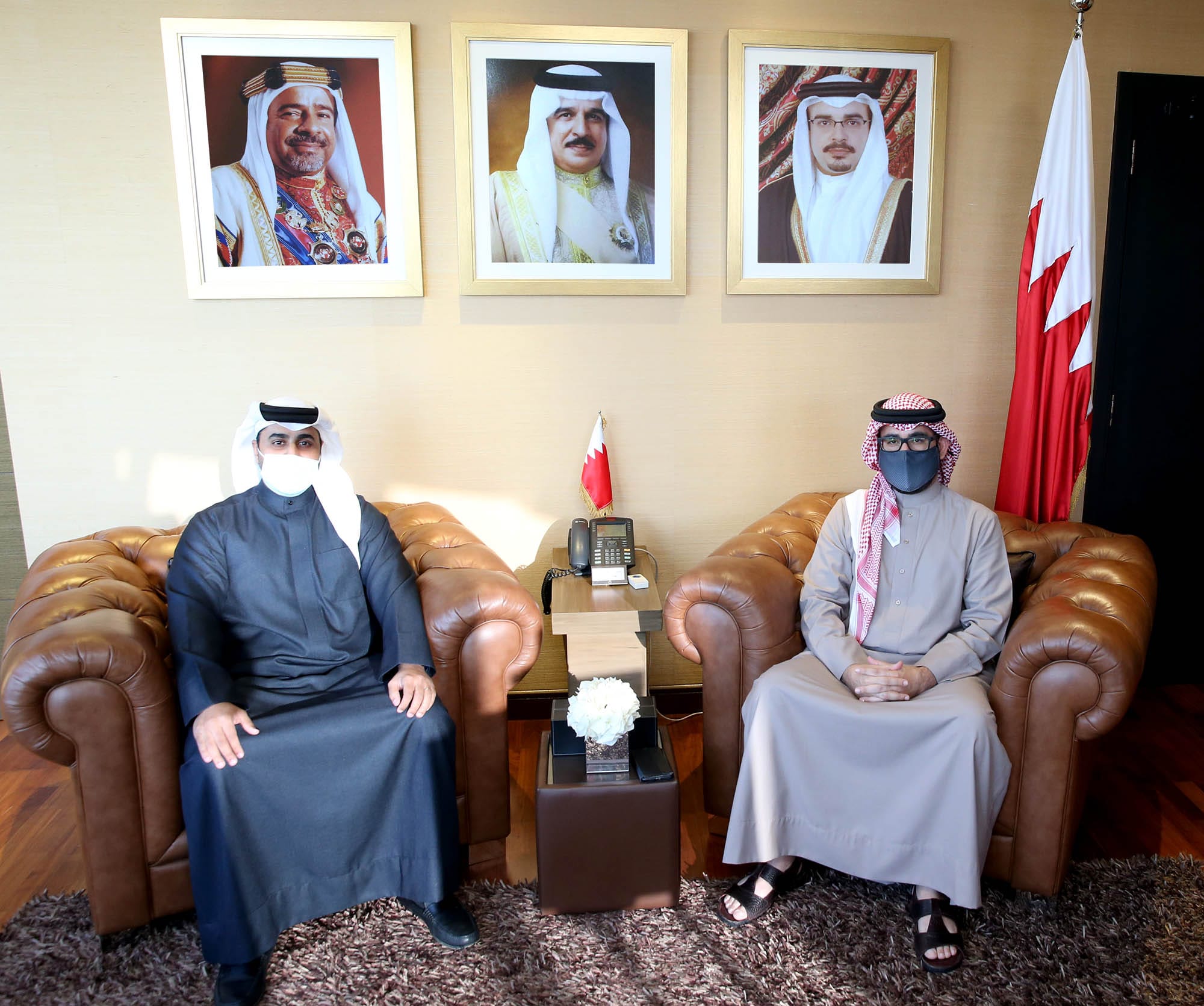 المؤيد يناقش مع صلاح الدين فرص الاستثمار في المنشآت الرياضية