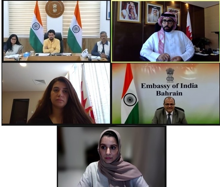 وزير الشباب والرياضة يبحث التعاون الشبابي مع نظيره الهندي