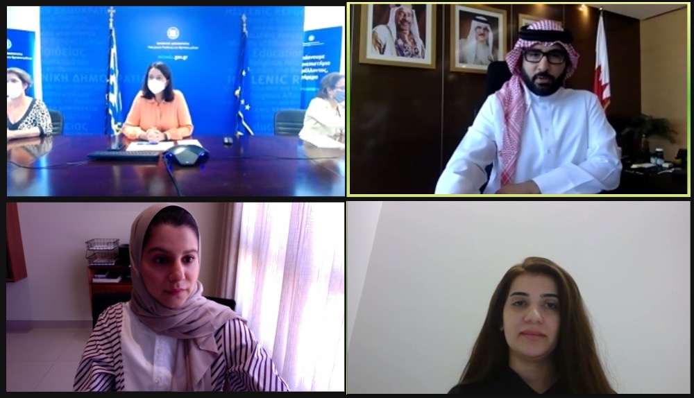 المؤيد يبحث أوجه التعاون الشبابي مع اليونانذ