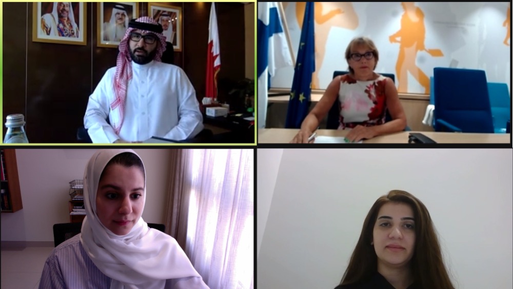 المؤيد يبحث مع فنلندا استفادة البلدين من تجربة تطوير المراكز الشبابية والبرامج الاجتماعية