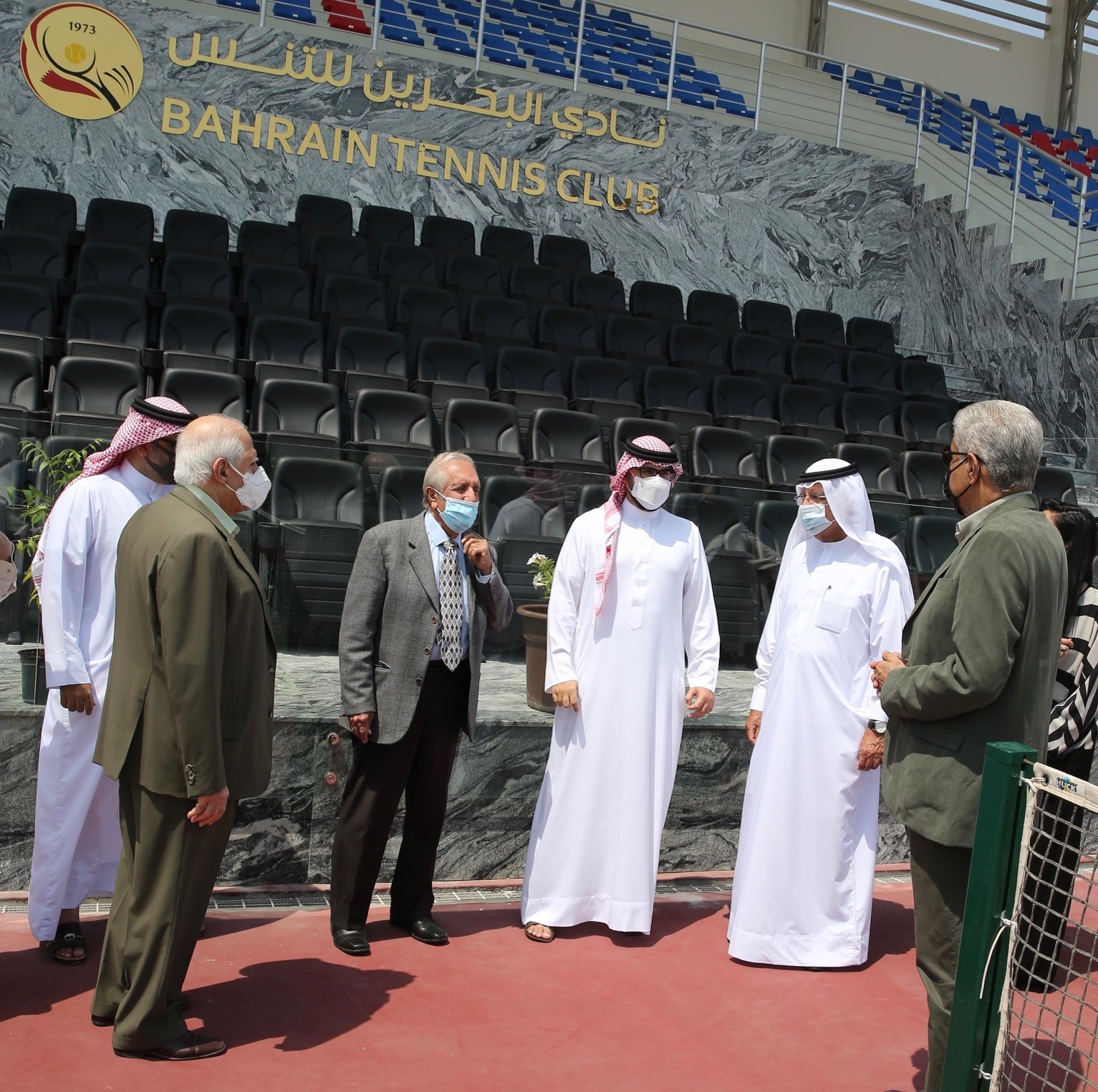 المؤيد يفتتح ثلاثة ملاعب ومنصة الجماهير الرئيسية بنادي البحرين للتنس
