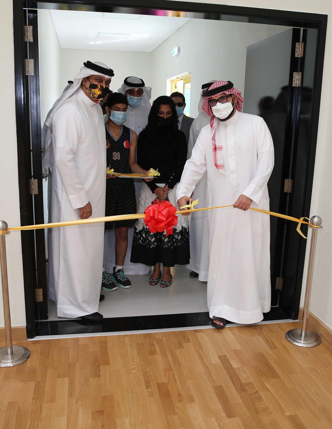 المؤيد يفتتح الصالة الرياضية بالنادي الأهلي