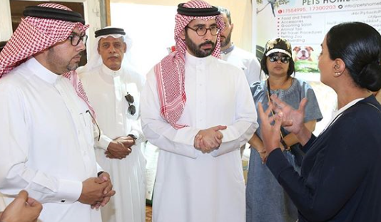 Minister Of Youth And Sports Affairs Aymen Tawfiq Al Moayyed Visited The Headquarters Of The Stray Dog ​​Breeding Program In The Presence Of Sheikha Marwa Bint Abdulrahman Al Khalifa
