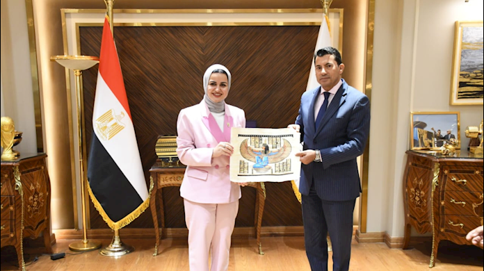 وزيرة شؤون الشباب تجتمع بوزير الشباب والرياضة في جمهورية مصر العربية